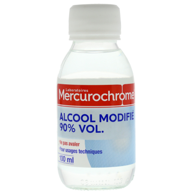 Alcool à 90° modifié en flacon de 100ML