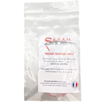 Plaie filet brûlure thermique simple
