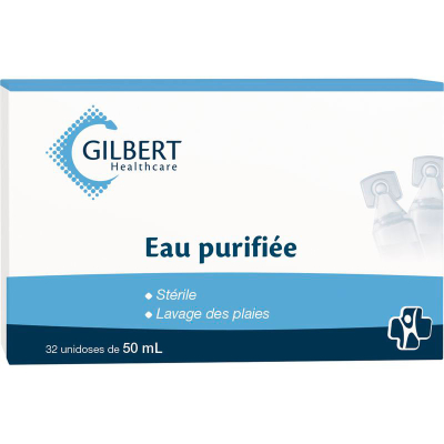 Eau purifiée 50 ml par boîte de 32
