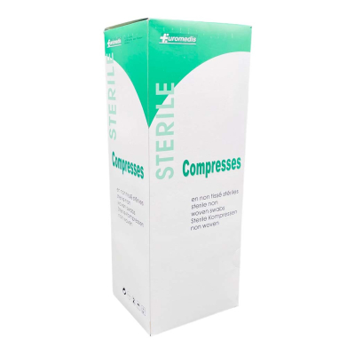 Boite de 50 sachets de 5 compresses non-tissées stériles 7,5x7,5cm