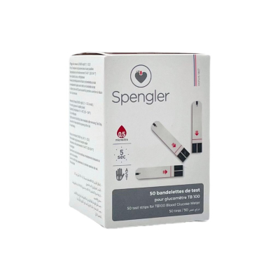 Bandelettes pour glucomètre TB100 par 50 Spengler 
