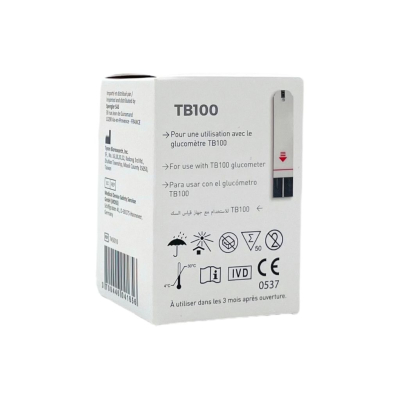 Bandelettes pour glucomètre TB100 par 50 Spengler 