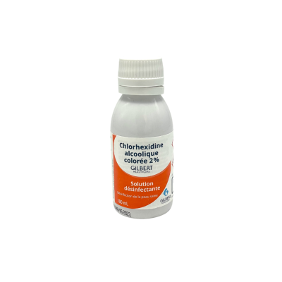 Chlorhexidine alcoolique colorée 2% en flacon