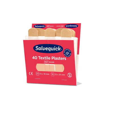 Lot de 6 recharges de 40 pansements tissés SALVEQUICK Cederroth 