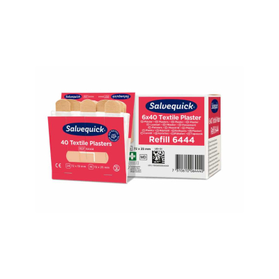 Lot de 6 recharges de 40 pansements tissés SALVEQUICK Cederroth 