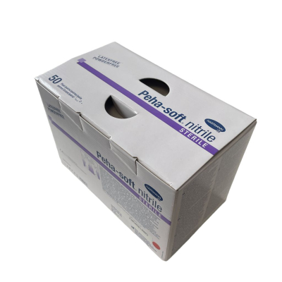 Gants nitriles stériles bleus PEHA-SOFT® boite de 50