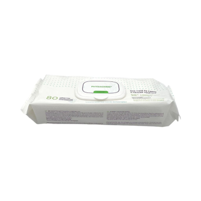 Lingettes nettoyantes corporelles Physiaderm par 80