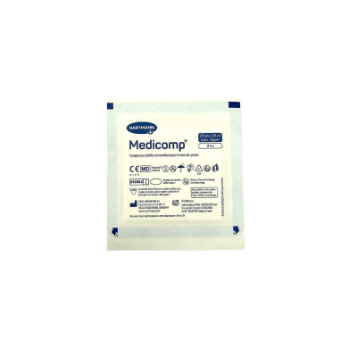 Boîte de 10 sachets de 2 compresses non tissé stériles Medicomp®