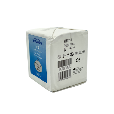 Boite de 100 compresses non-tissé non stérile 30g/m2
