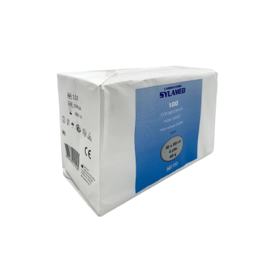 Boite de 100 compresses non-tissé non stérile 40g/m2