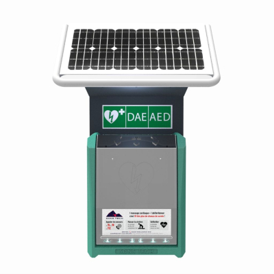 Armoire solaire ES.40 pour défibrillateur avec alarme