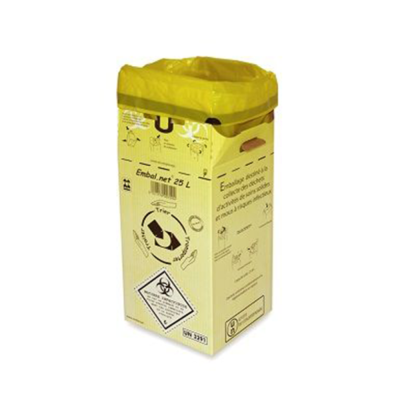Lot de 10 Conteneurs carton DASRI 
