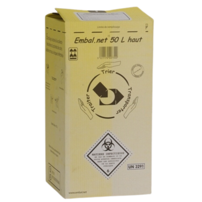 Lot de 10 Conteneurs carton DASRI 