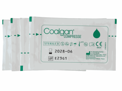 Boîte de 5 compresses hémostatiques Coalgan 