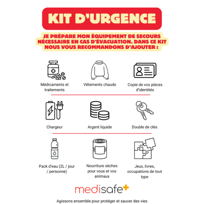 Kit d'urgence 72h sac