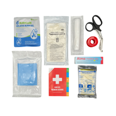 Valise de secours Brûlure chimique