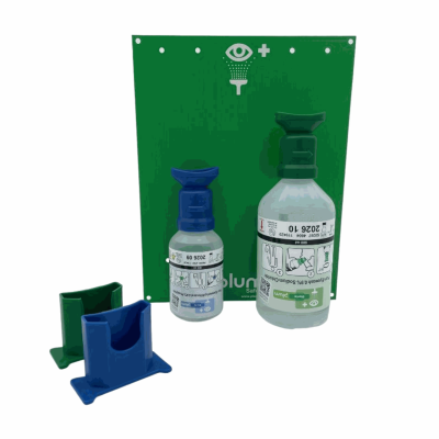 Kit de secours Projection oculaire - produit chimique : coffret de secours et station de lavage