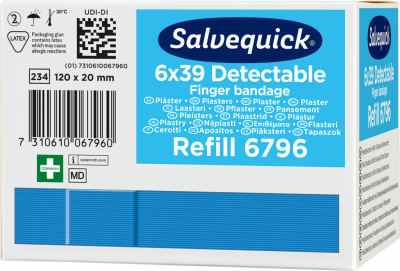 Lot de 6 recharges de pansements extra longs SALVEQUICK Cederroth