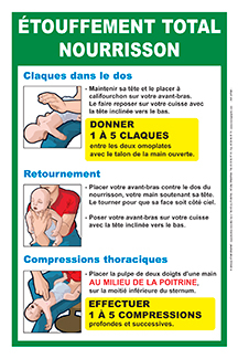 Affiche obstruction aiguë du nourrisson