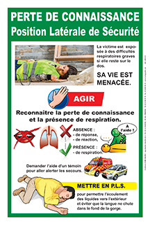 Affiche perte de connaissance