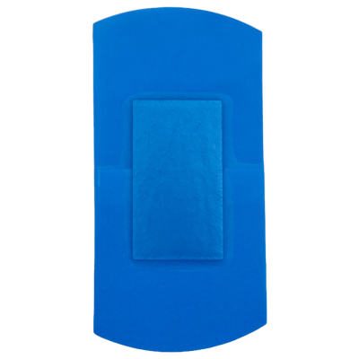 Sachet de 50 Pansements panachés bleus détectables 