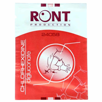 Chlorhexidine en lingette de 2 ml