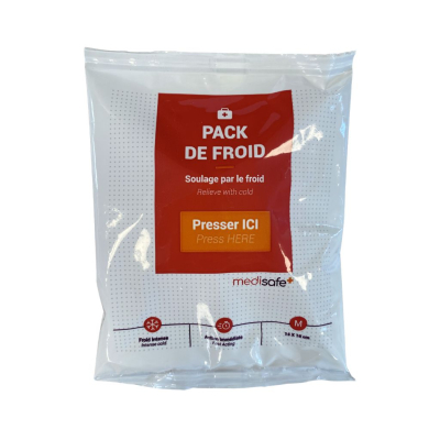 Pack de froid instantané Medisafe - taille M - sachet PE