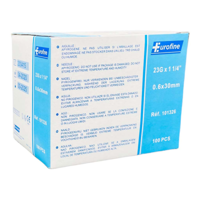 Aiguille hypodermique EUROFINE® par 100
