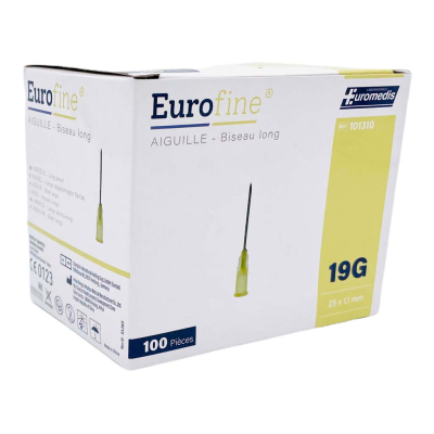 Aiguille hypodermique EUROFINE® par 100