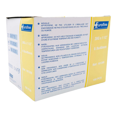 Aiguille hypodermique EUROFINE® par 100