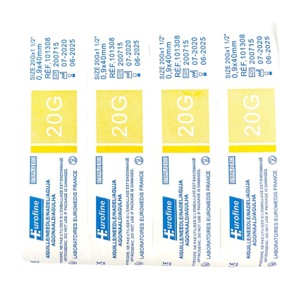Aiguille hypodermique EUROFINE® par 100
