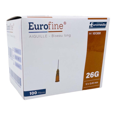 Aiguille hypodermique EUROFINE® par 100
