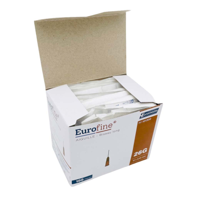 Aiguille hypodermique EUROFINE® par 100