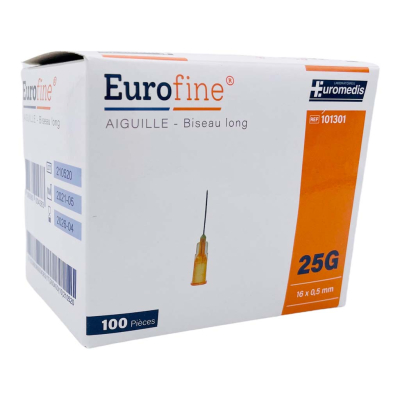 Aiguille hypodermique EUROFINE® par 100