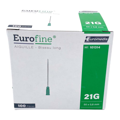 Aiguille hypodermique EUROFINE® par 100