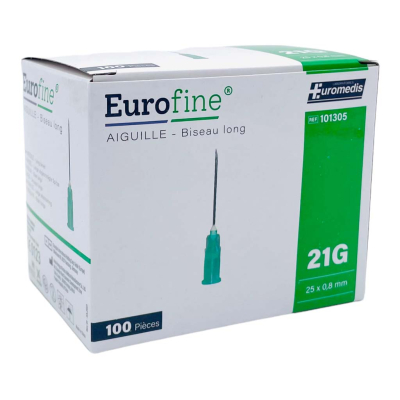 Aiguille hypodermique EUROFINE® par 100