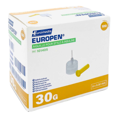 Aiguille pour stylo à insuline EUROPEN® par 100