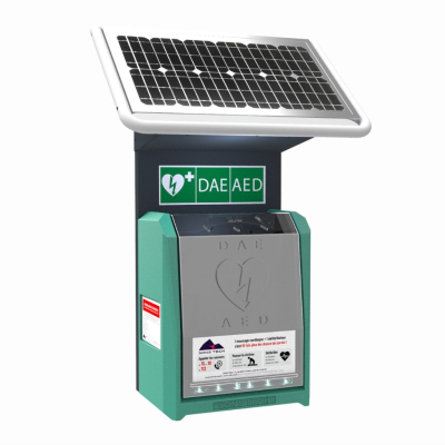 Armoire solaire ES.40 pour défibrillateur avec alarme