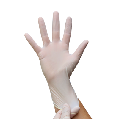 Gants latex poudrés blancs boite de 100
