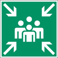 Panneau point de rassemblement