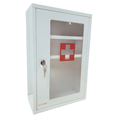 Armoire à pharmacie vide en métal - vitrée - 1 porte