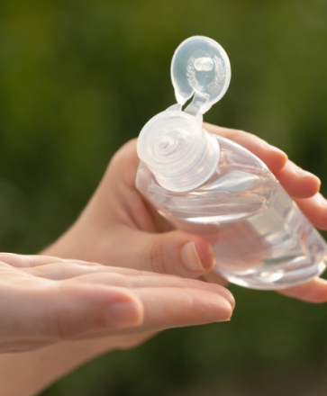 gel hydroalcoolique pour mains