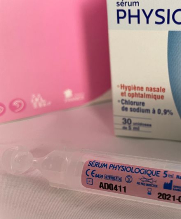 pipette sérum physiologique