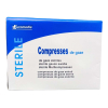 Boite de 100 sachets de 1 compresse de gaze stérile 7,5x7,5cm