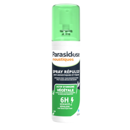 Spray répulsif actif végétal anti-moustiques et tiques Parasidose 100 ml