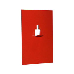 Support mural magnétique rectangulaire pour extincteurs